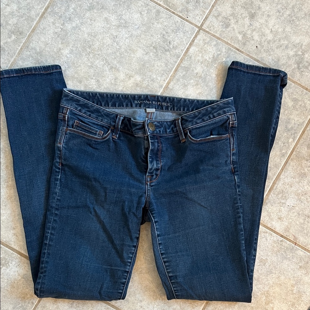 Banana Republic Women's Dark Blue Skinny Jeans